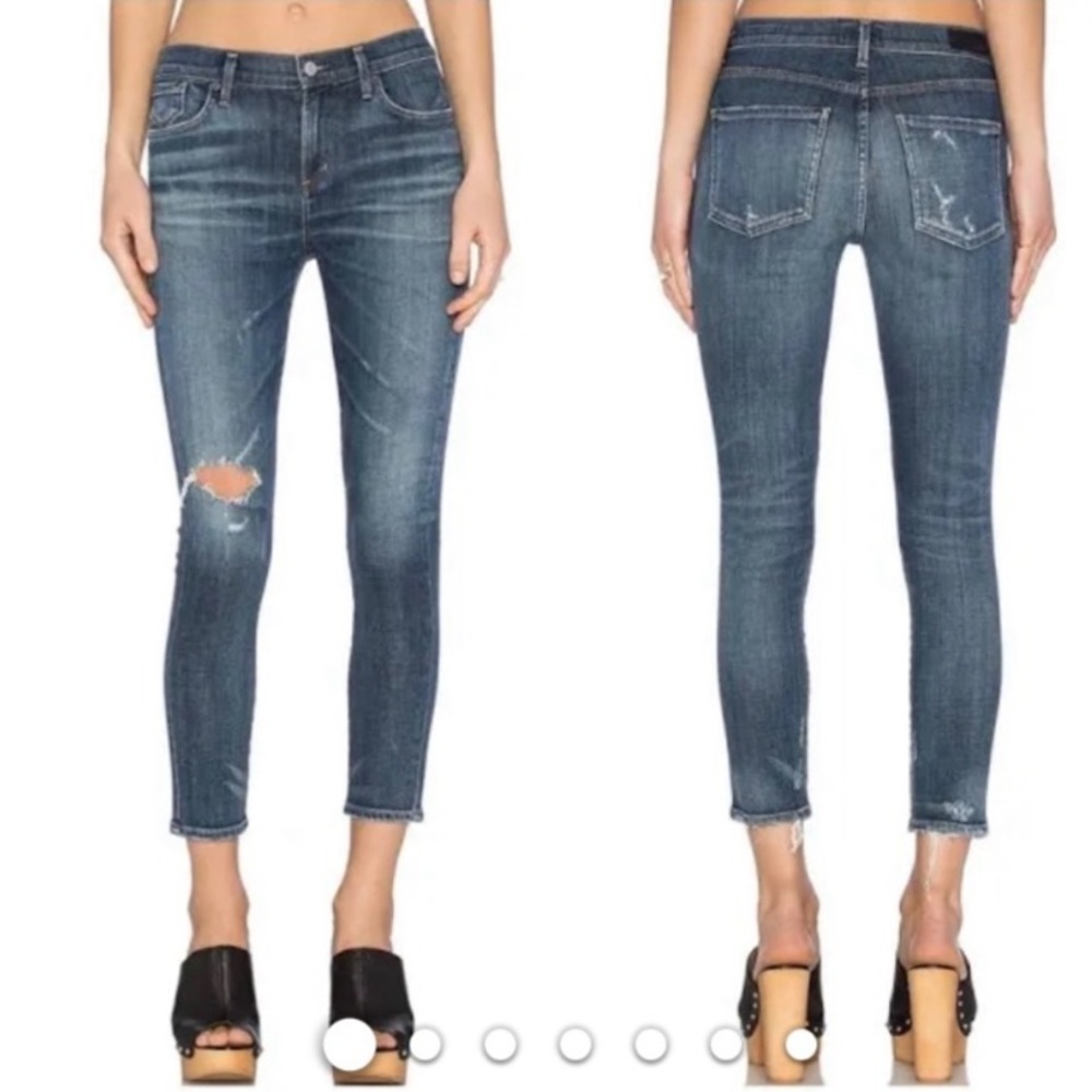 A Gold E Sophie Crop Distressed‎ size 27